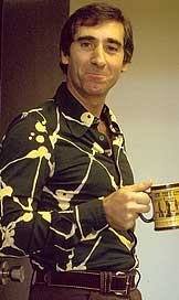 Andre with coffee cup