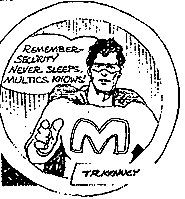 Multics Man cartoon, TR Kenney, 1970s