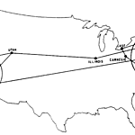 ARPANet map, 1970